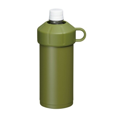 ペットボトルクーラー ペットボトル カーキ×2