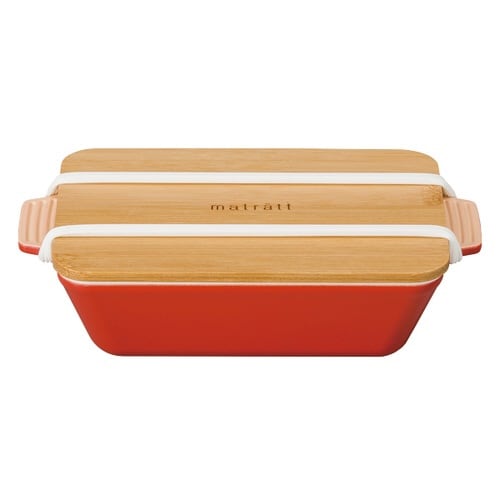 弁当箱 1段 550ml 抗菌 竹蓋 長角 R×2