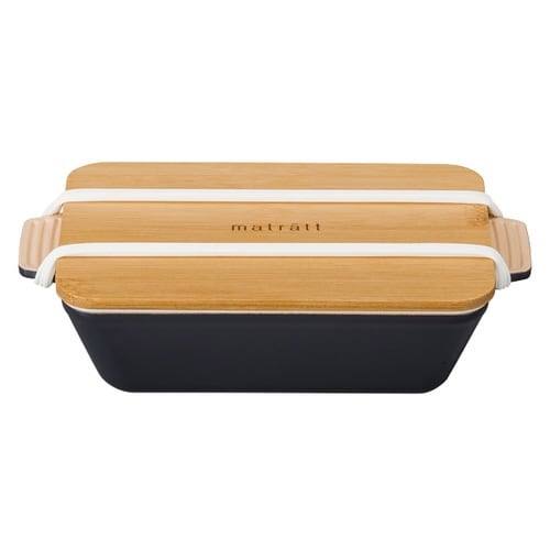 弁当箱1段550ml抗菌竹蓋チャコール×2