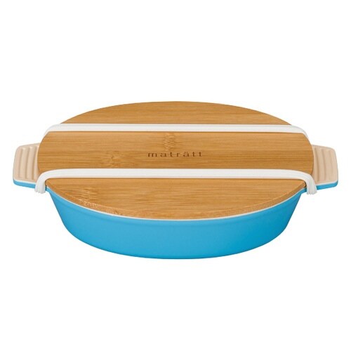 弁当箱 1段 550ml 抗菌 竹蓋 ブルー×2