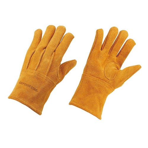 アウトドア焚き火グローブLサイズイエロー×2