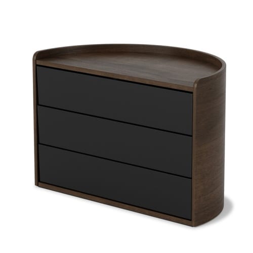 小物収納 ムーナ 回転式 ウォルナット