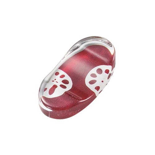 箸置き 4cm アクリア 和蓮根 箸置 紅