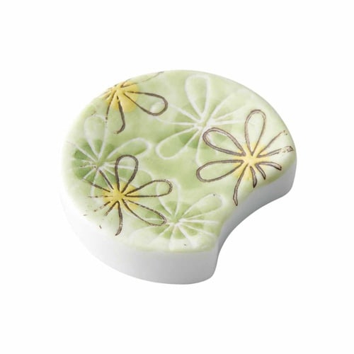 箸置き 4cm 半月 四角 濃花 箸置 陶器 半月