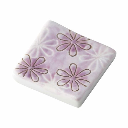 箸置き 4cm 半月 四角 濃花 箸置 陶器 四角