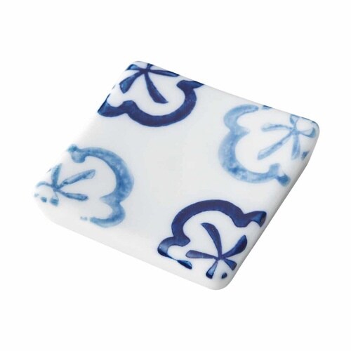 箸置き 5cm 三日月 四角 梅紋 箸置 四角