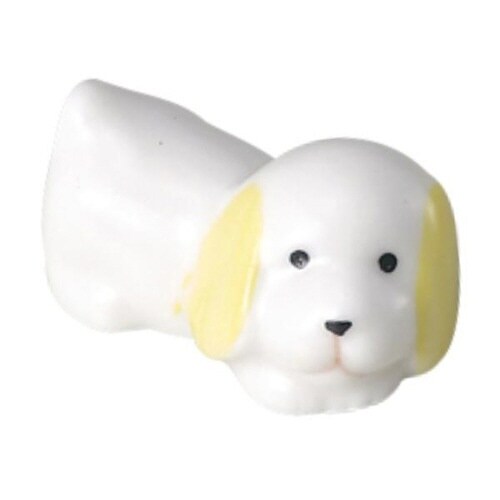 箸置き 4cm 犬 箸置 陶器 イエロー