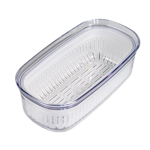 保存容器 ザル&ボウル3点セット 蓋付き WT×2