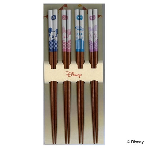 箸 4膳入り 23cm ディズニー 和フェイス×2