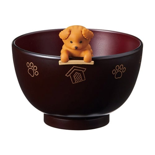 汁椀 箸置き セット しるワン 食器 茶プードル
