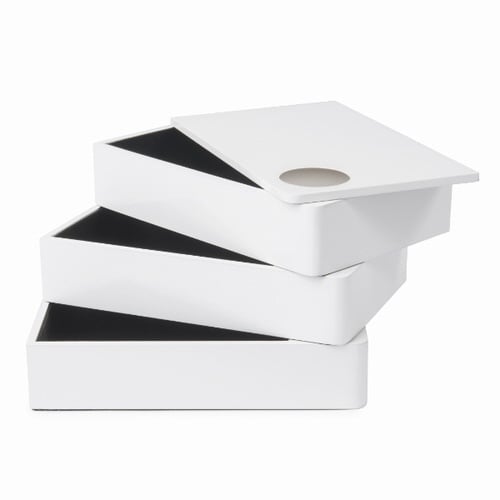 ジュエリーボックス スピンドルボックス ホワイト