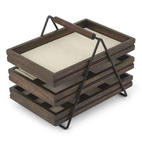 ジュエリーボックス 3段 テラス ジュエリートレー