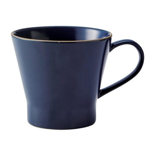 マグカップ 350ml エッジライン 陶器 ブルー