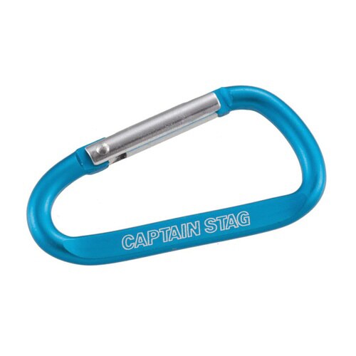 カラビナ キーホルダー アウトドア ブルー