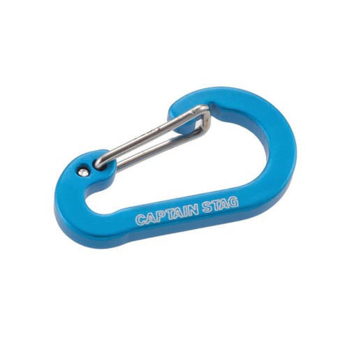 カラビナ キーホルダー アウトドア ブルー