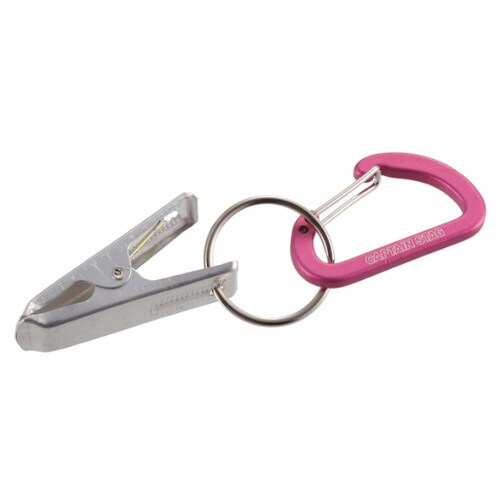 カラビナ キーホルダー アウトドア ピンク