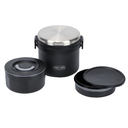 弁当箱 保温 730ml 保温弁当箱 ブラック