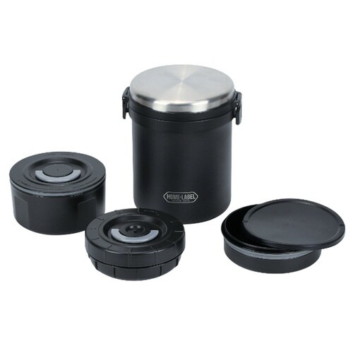 弁当箱 保温 970ml 保温弁当箱 ブラック