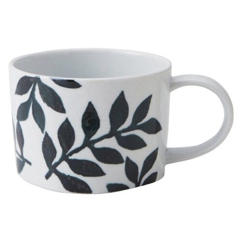 スープカップ 270ml モノトーン リーフ