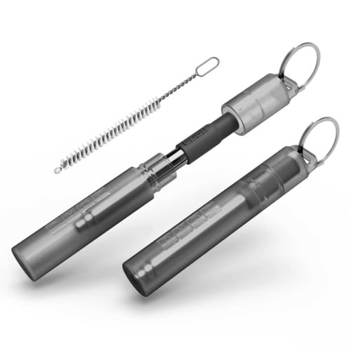 ストロー23cmポケットストローチャコール×2