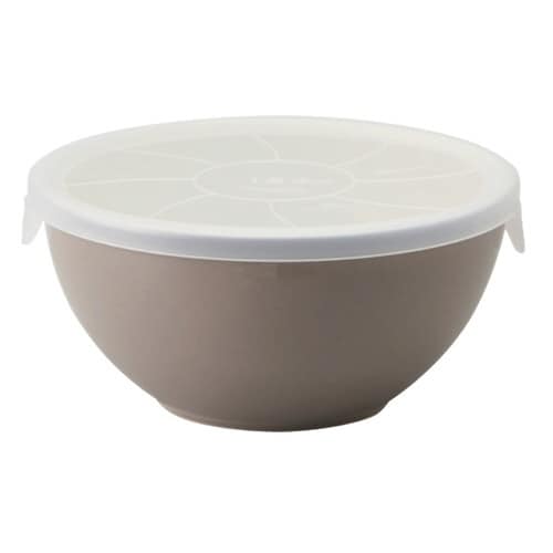 超軽量ボウル L 蓋付き 550ml ブラウン