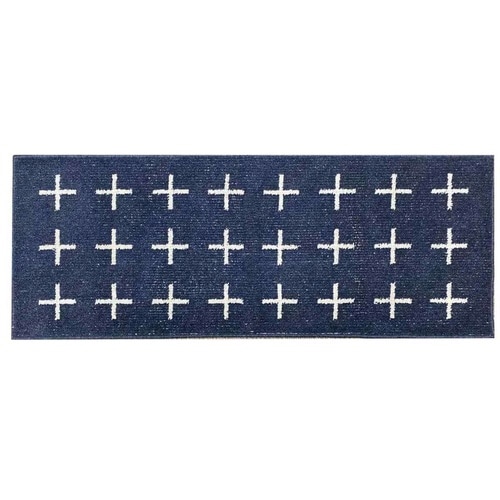 キッチンマット 北欧 シンプル ネイビー×2