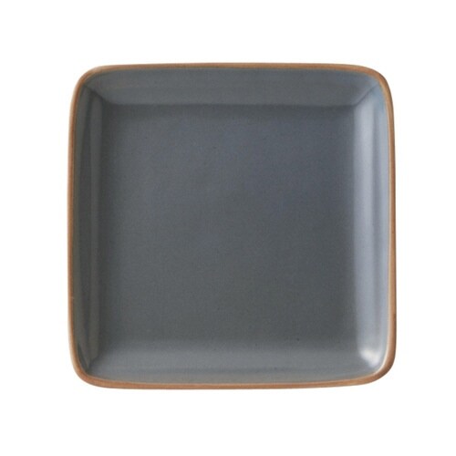プレート 14cm スクエアプレート グレー