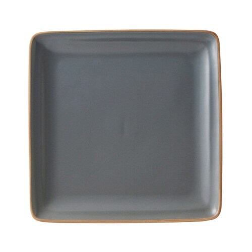 プレート 23cm スクエアプレート グレー