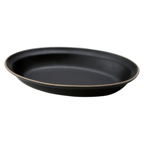 カレー皿 27cm オーバル ブラック