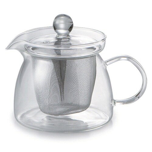 ティーポット 450ml 茶こし付き 耐熱ガラス