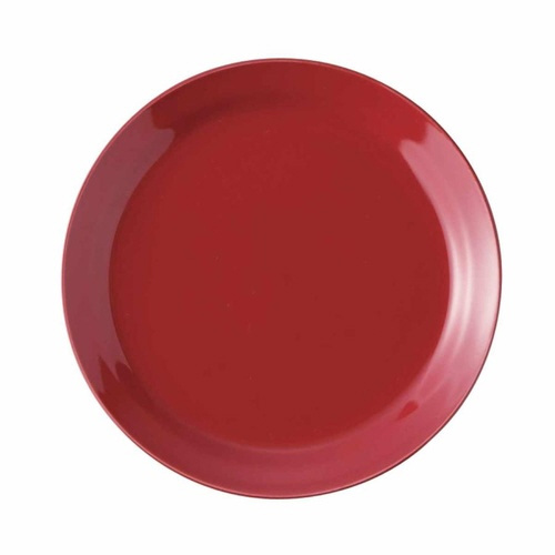 プレート 16cm HINATA 陶器 レッド