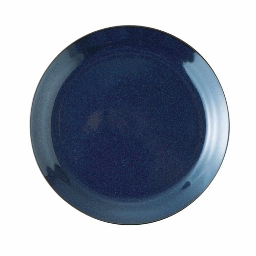 プレート 16cm HINATA 陶器 ネイビー