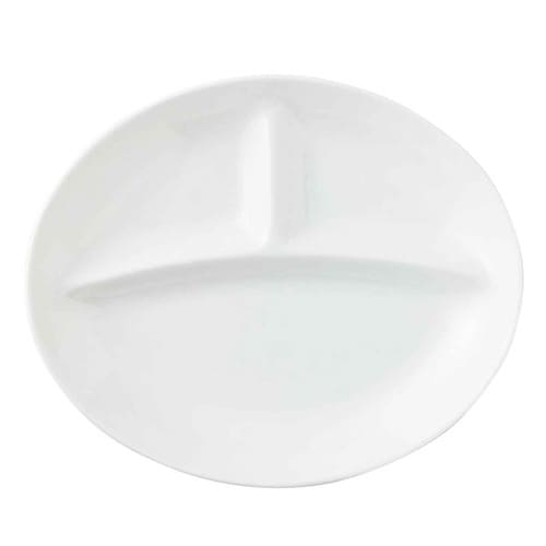 ランチプレート 24cm 軽量 オーバル 磁器