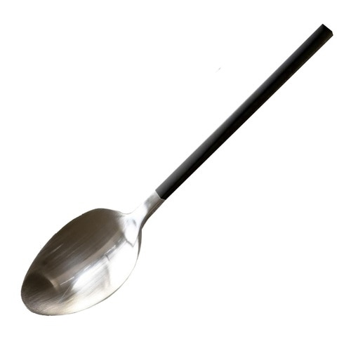 コーヒースプーン 14cm エッジライン ブラック