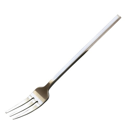 ケーキフォーク 14cm エッジライン シルバー