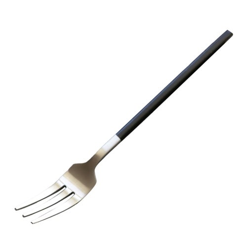 ケーキフォーク 14cm エッジライン ブラック