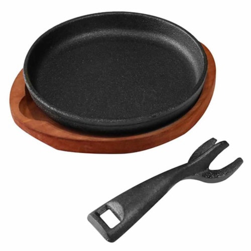 ステーキ皿 丸型 17cm スプラウト 鉄鋳物製