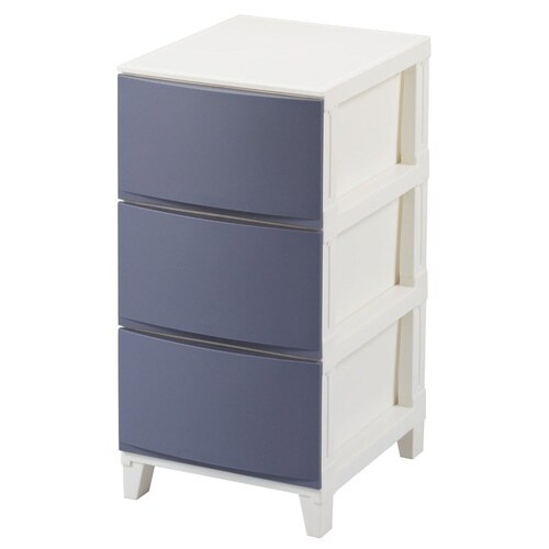 チェスト 3段 サンドネイビー