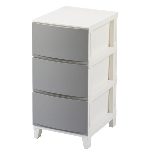 チェスト 3段 サンドグレー