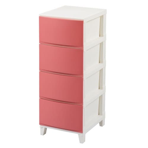 チェスト 4段 サンドピンク