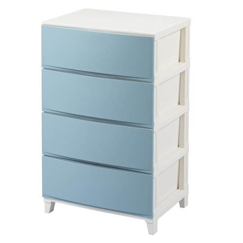 チェスト 4段 サンドブルー