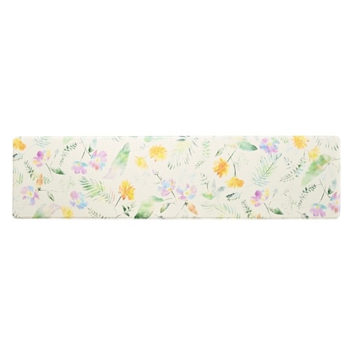 キッチンマット拭けるPVCフィオレアイボリー×2