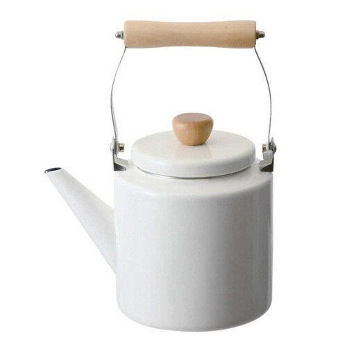 ケトル 2.4L ホーロー製 フェスカ ホワイト