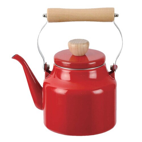 ドリップケトル 1.5L ホーロー製 レッド