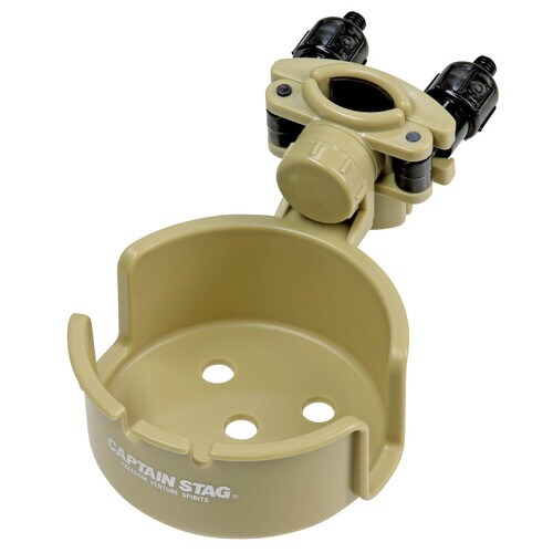 アウトドアチェア用カップホルダー カーキ