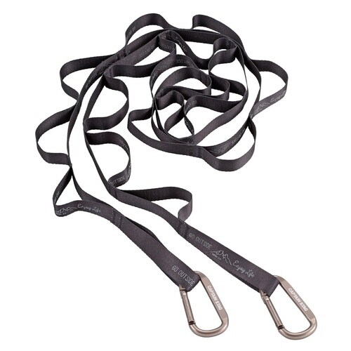 ハンギングロープ カラビナ付ループロープ ブラック