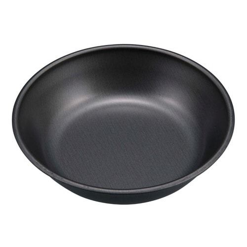 お皿 15cm メタリックブラックコートプレート