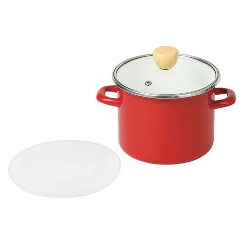 深型クックポット 14cm ガラス蓋付き×2