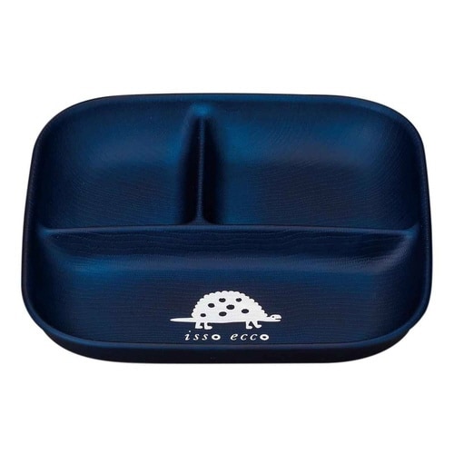 ランチプレート 21cm スクエア ネイビー×2