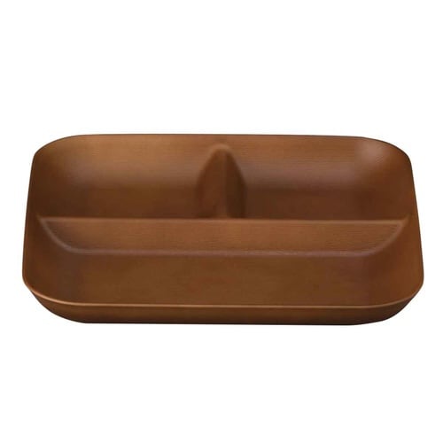 ランチプレート 24.5cm ライトブラウン